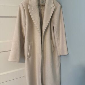 Abercrombie and Fitch Dad Topcoat Cream NWOT